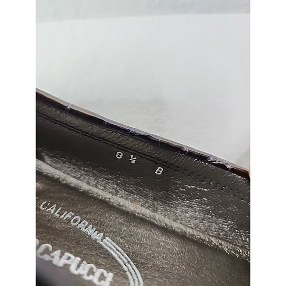 Roberto Capucci Women Shoes Brown Leather size 8.5 B Flex Comfort Italy Heel - Picture 9 of 10